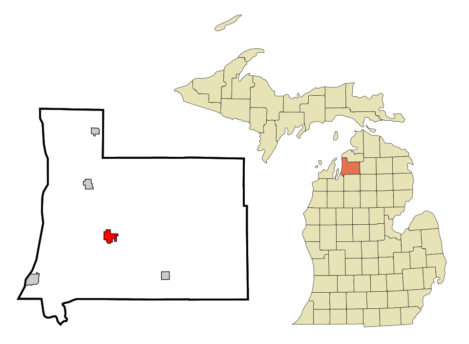 Locator map of Bellaire