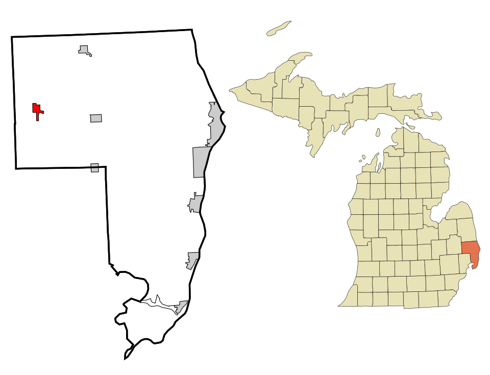 Locator map of Capac