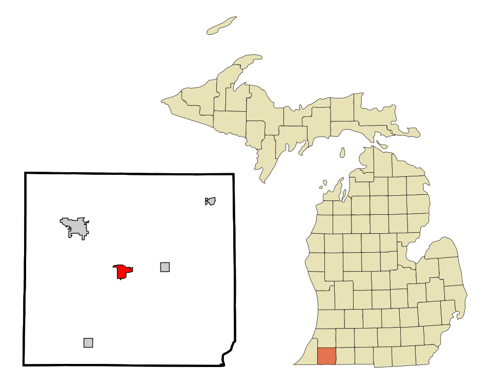 Locator map of Cassopolis