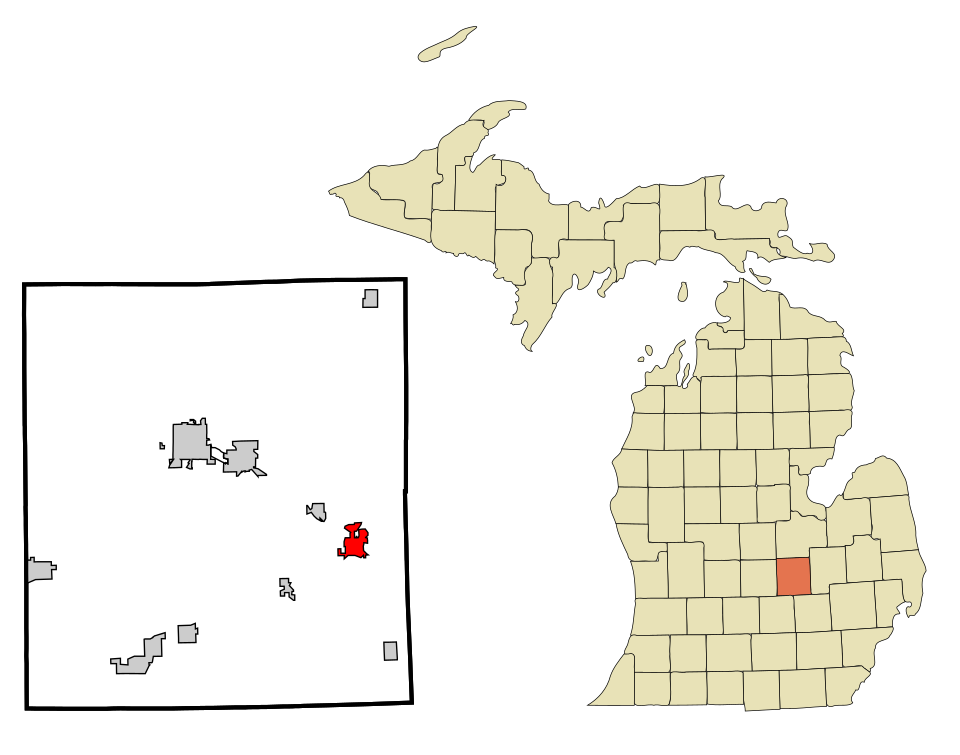 Locator map of Durand