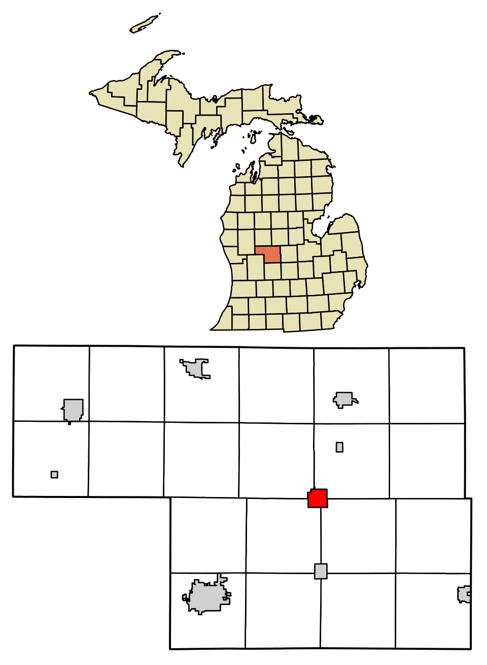 Locator map of Stanton