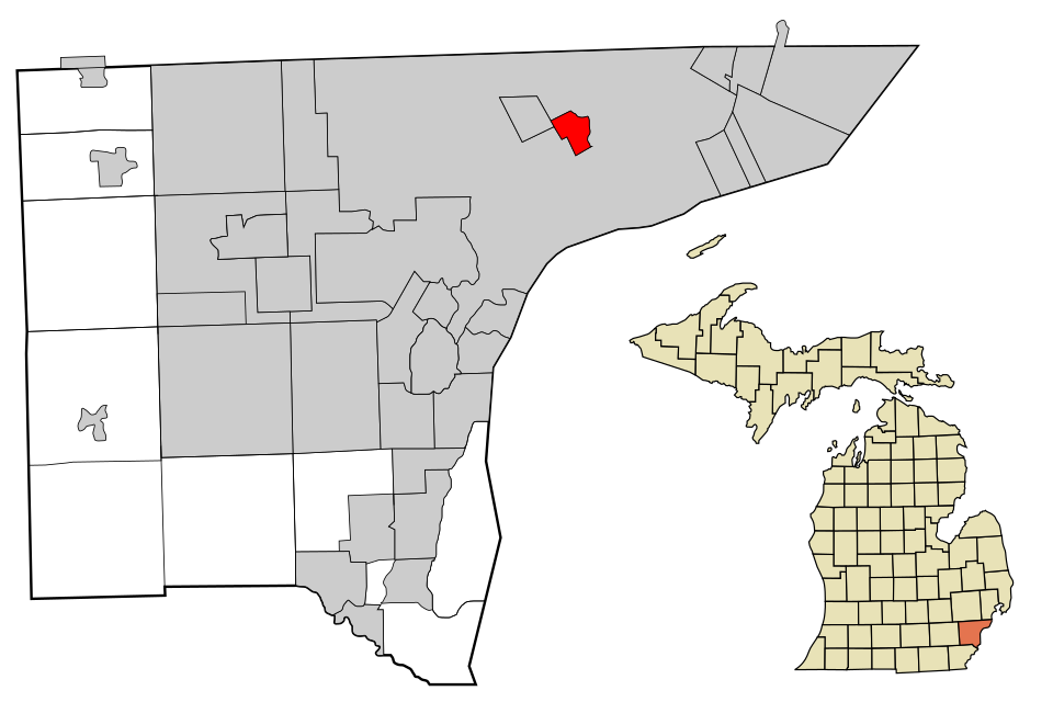 Map of Hamtramck