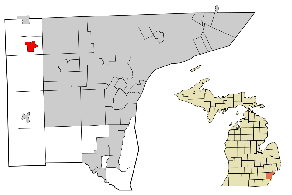 Locator map of Plymouth