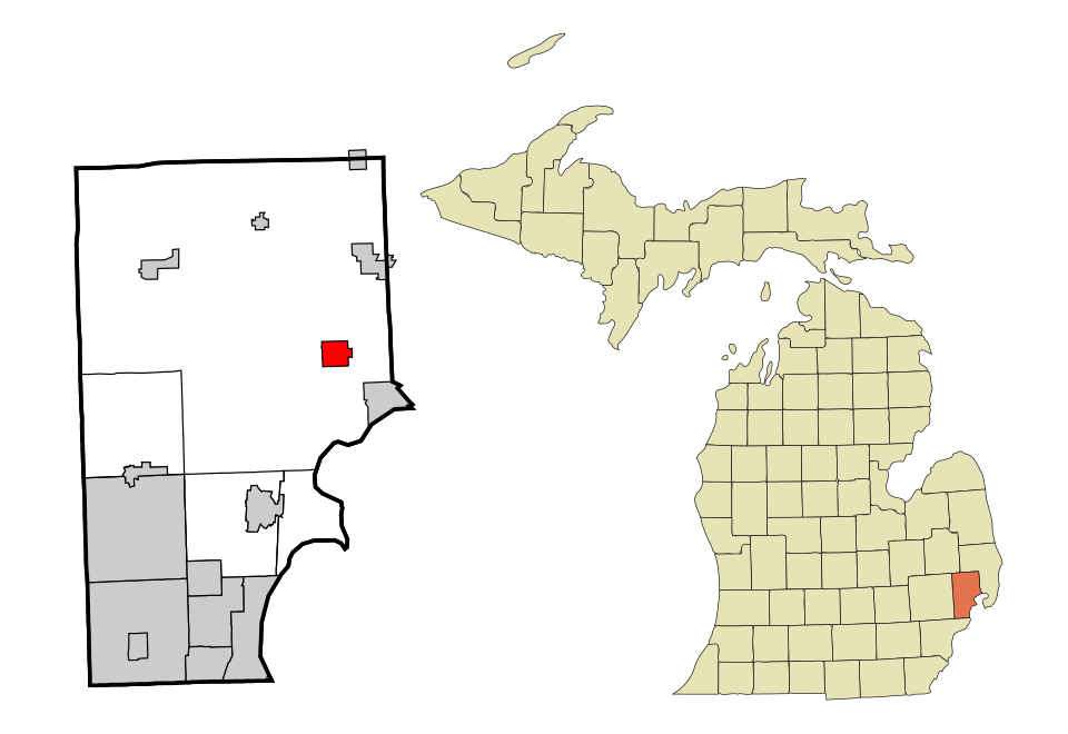 Locator map of New Haven