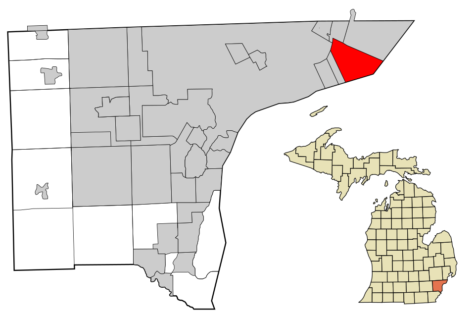 Map of Grosse Pointe Farms