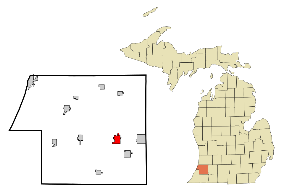 Locator map of Paw Paw