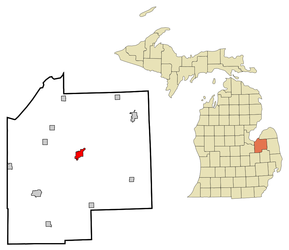 Locator map of Caro