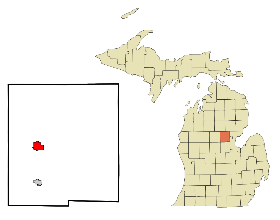 Map of Gladwin