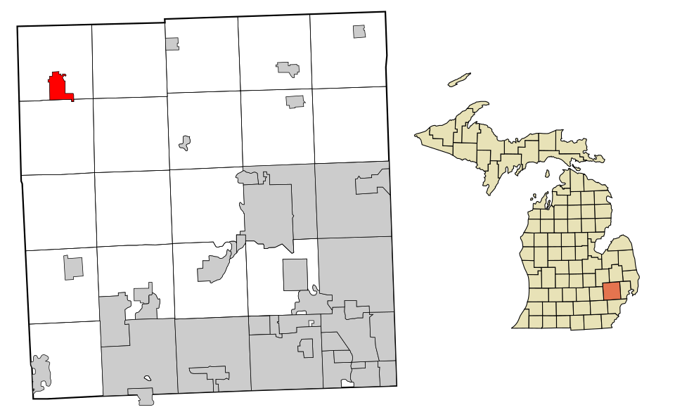 Locator map of Holly
