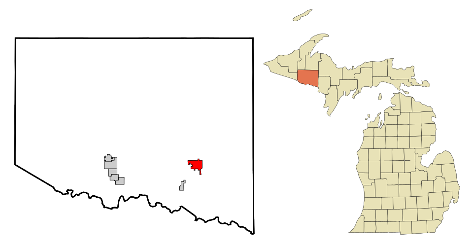 Locator map of Crystal Falls
