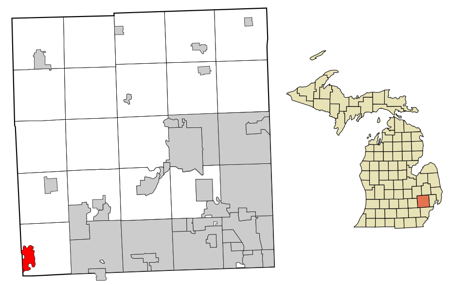Locator map of South Lyon