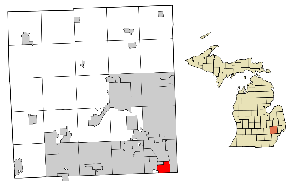 Locator map of Ferndale