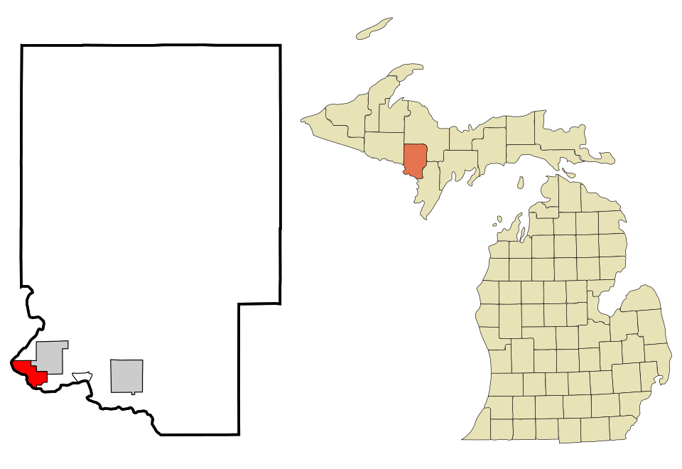 Locator map of Kingsford