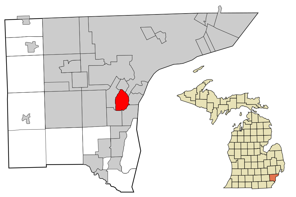 Locator map of Lincoln Park