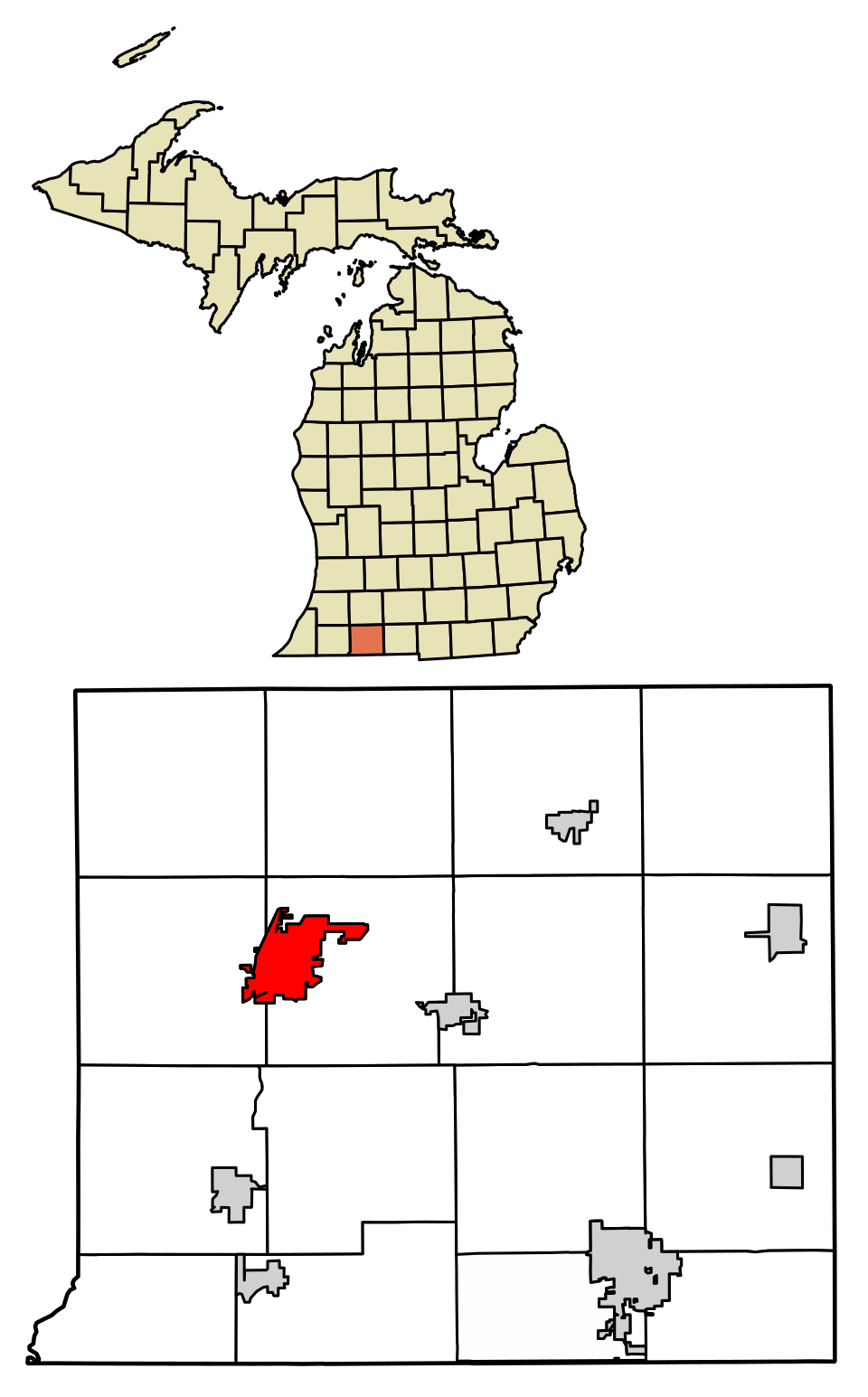 Map of Three Rivers