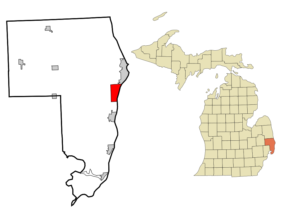 Locator map of Marysville