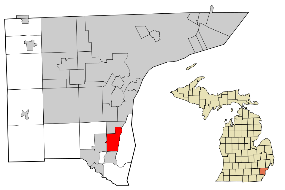 Locator map of Trenton