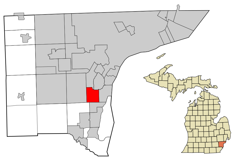 Locator map of Southgate
