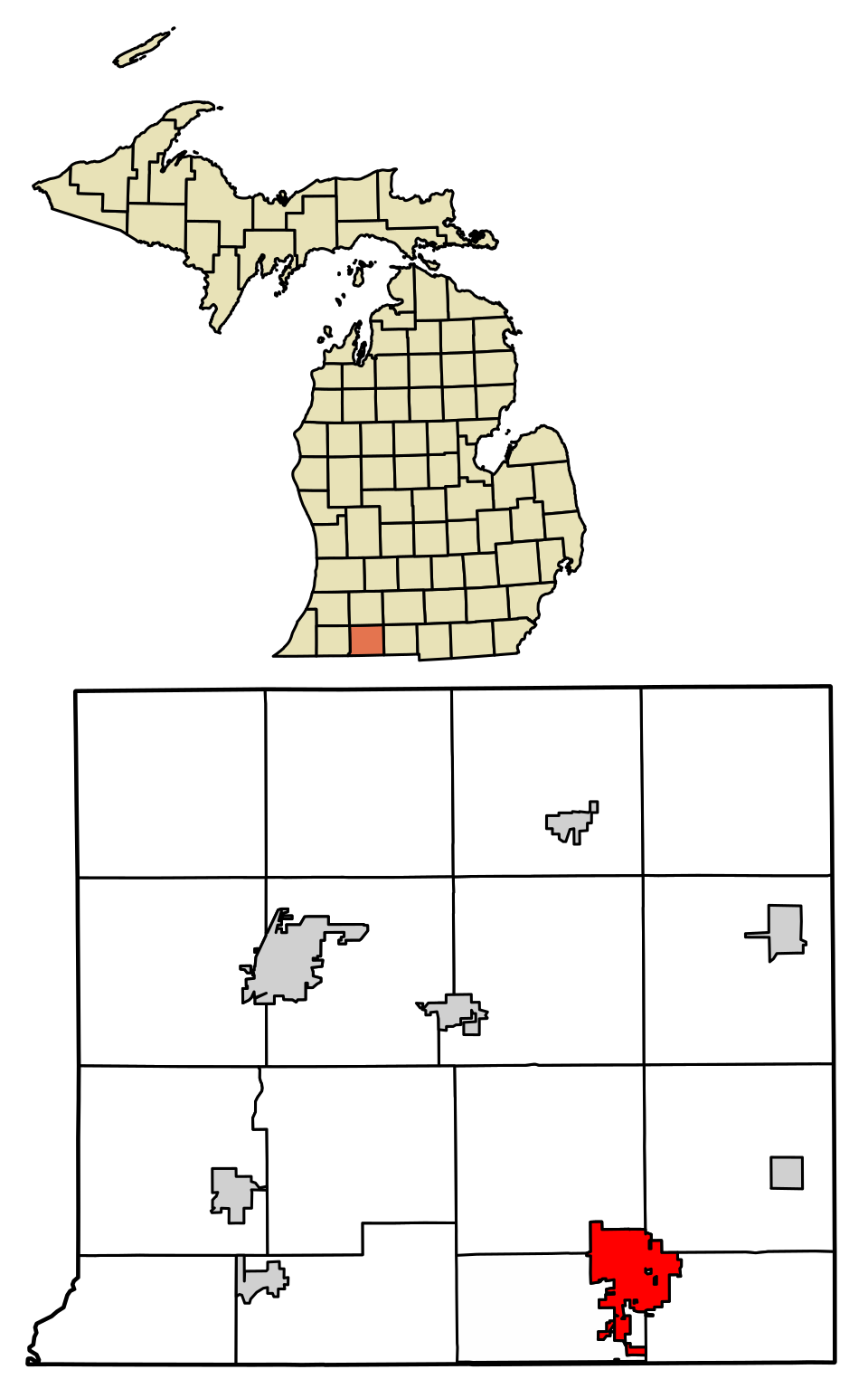 Locator map of Sturgis
