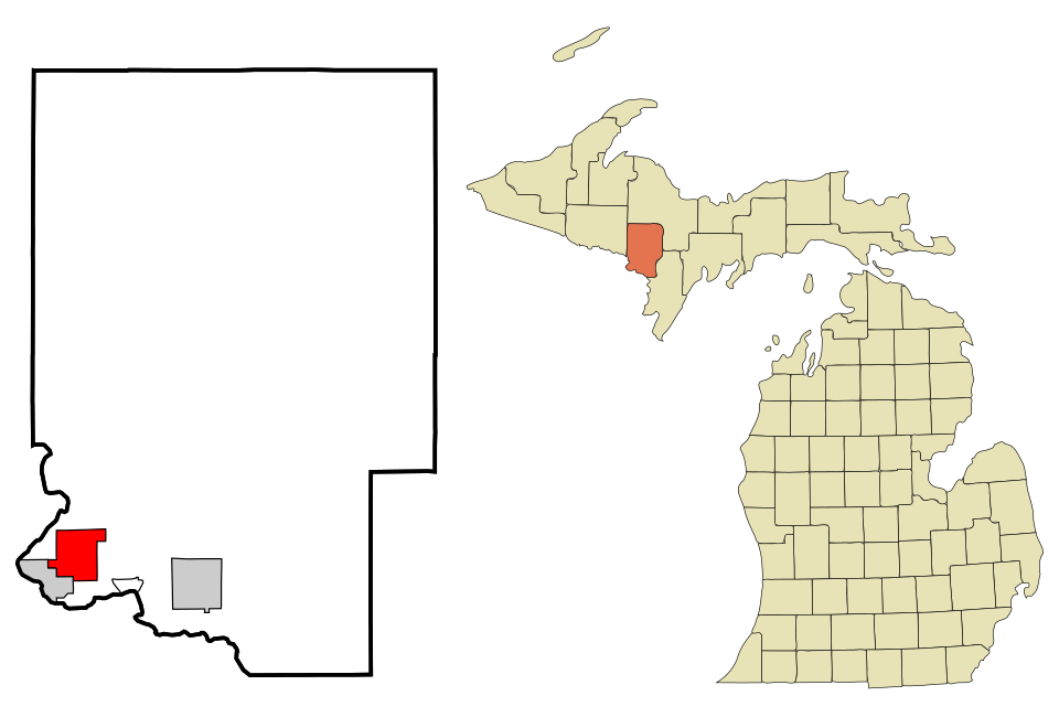 Locator map of Iron Mountain