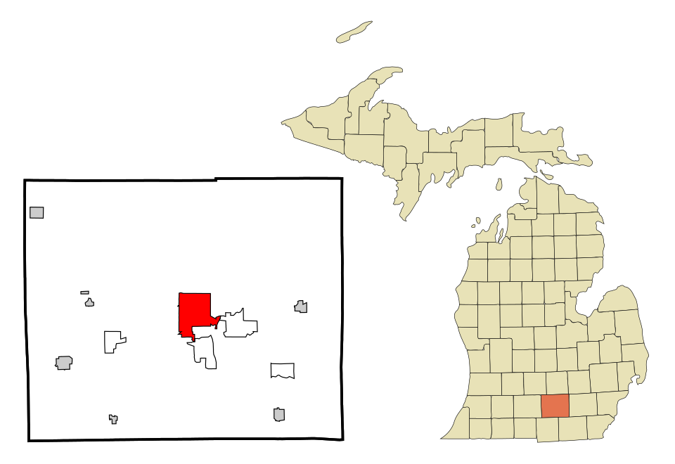 Locator map of Jackson