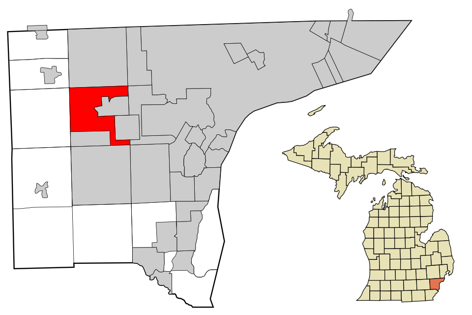 Locator map of Westland