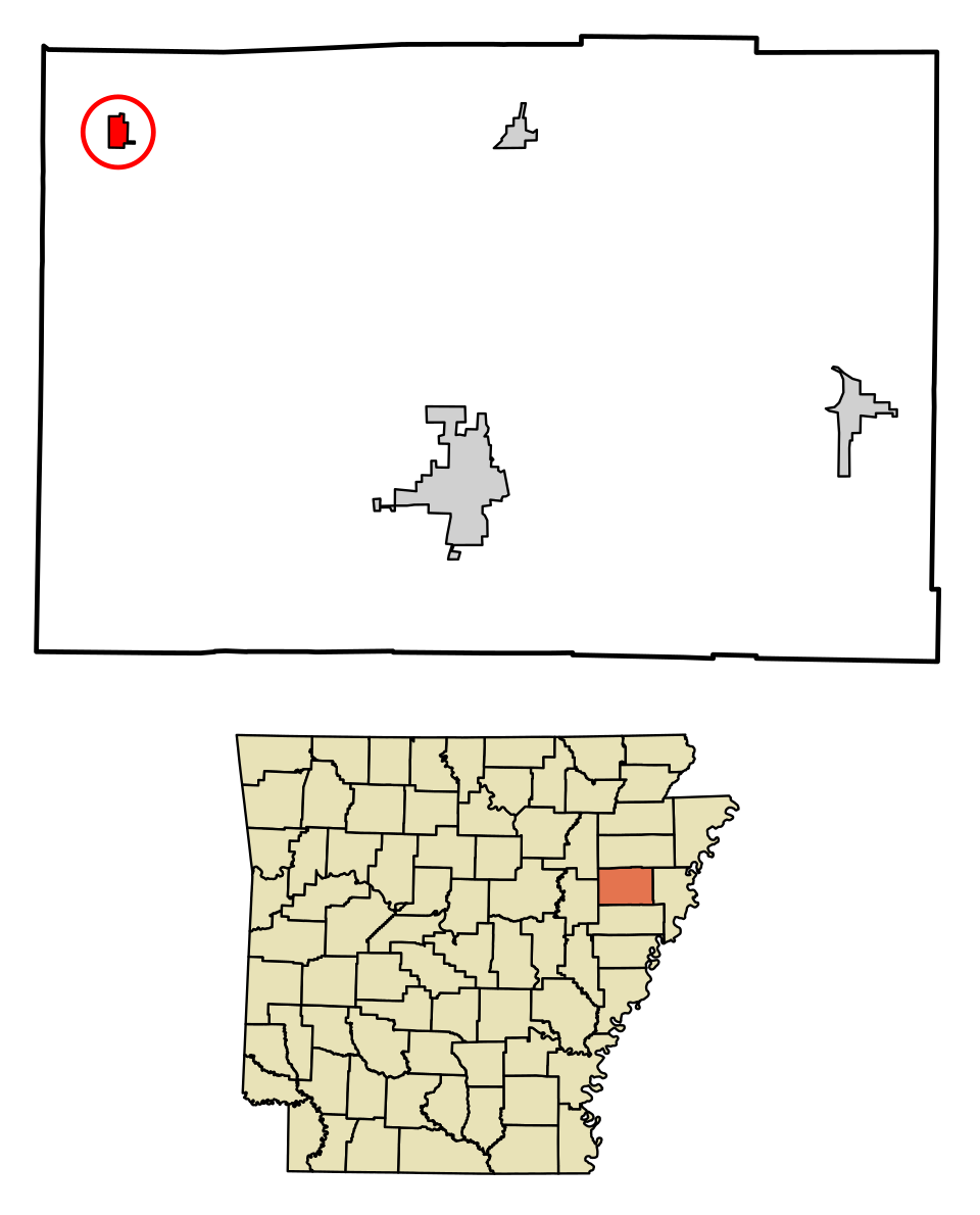 Locator map of Hickory Ridge