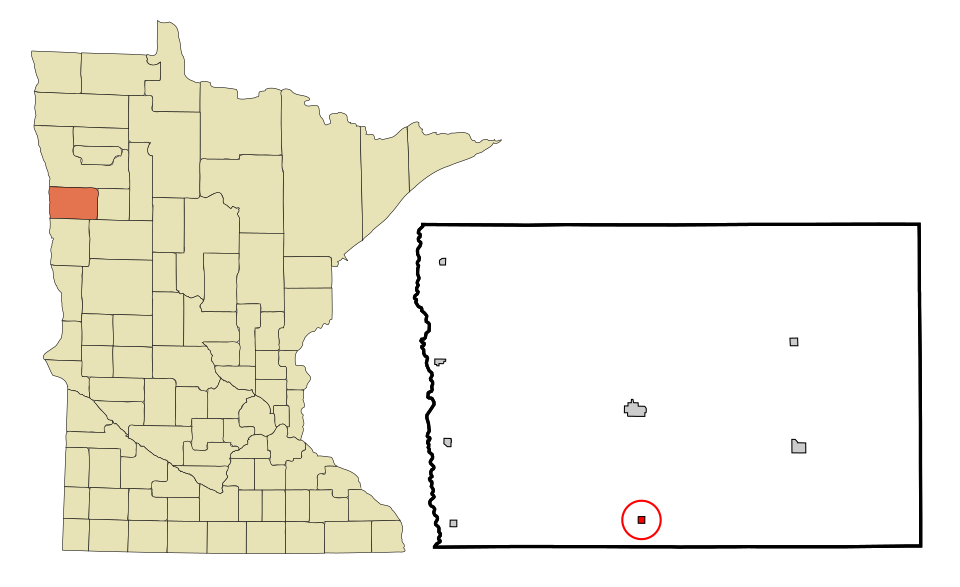 Locator map of Borup