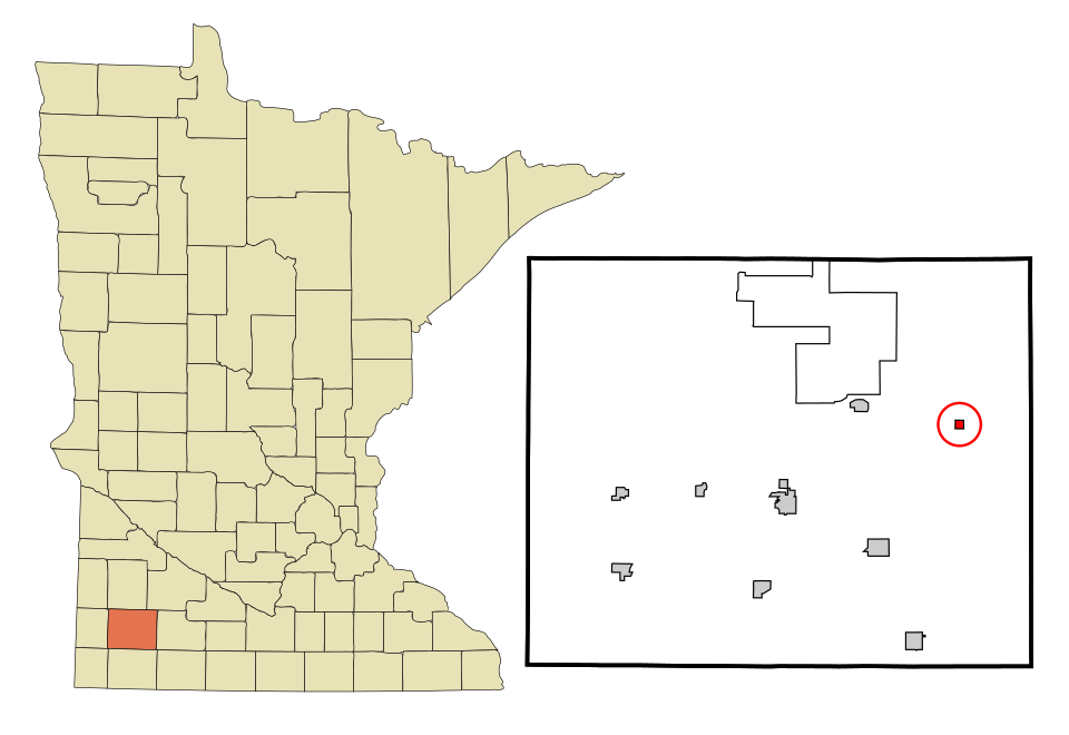 Locator map of Dovray