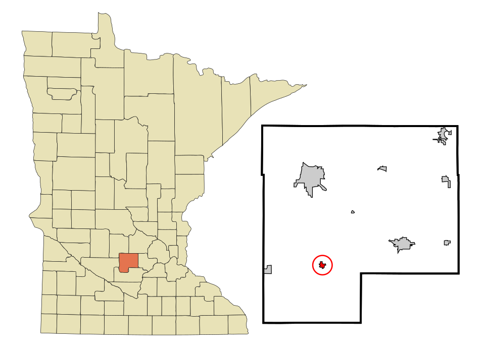 Locator map of Brownton