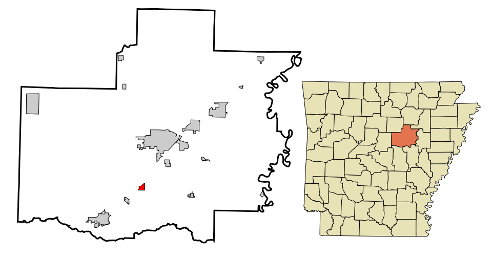 Locator map of Garner