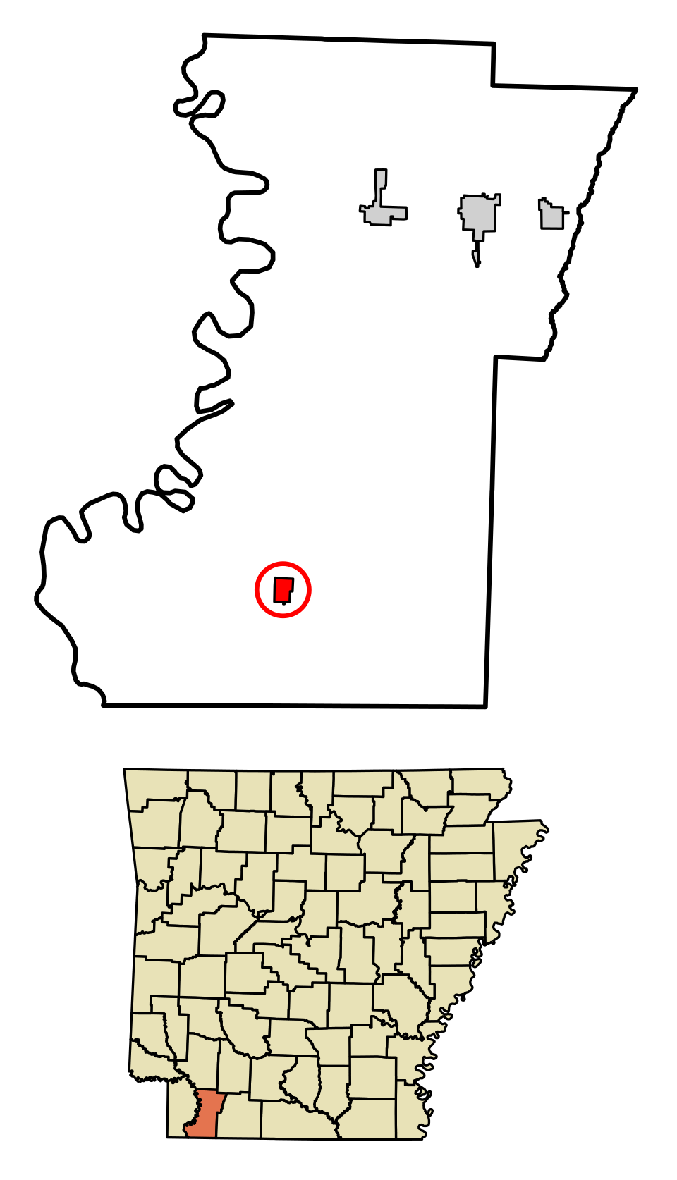 Locator map of Bradley