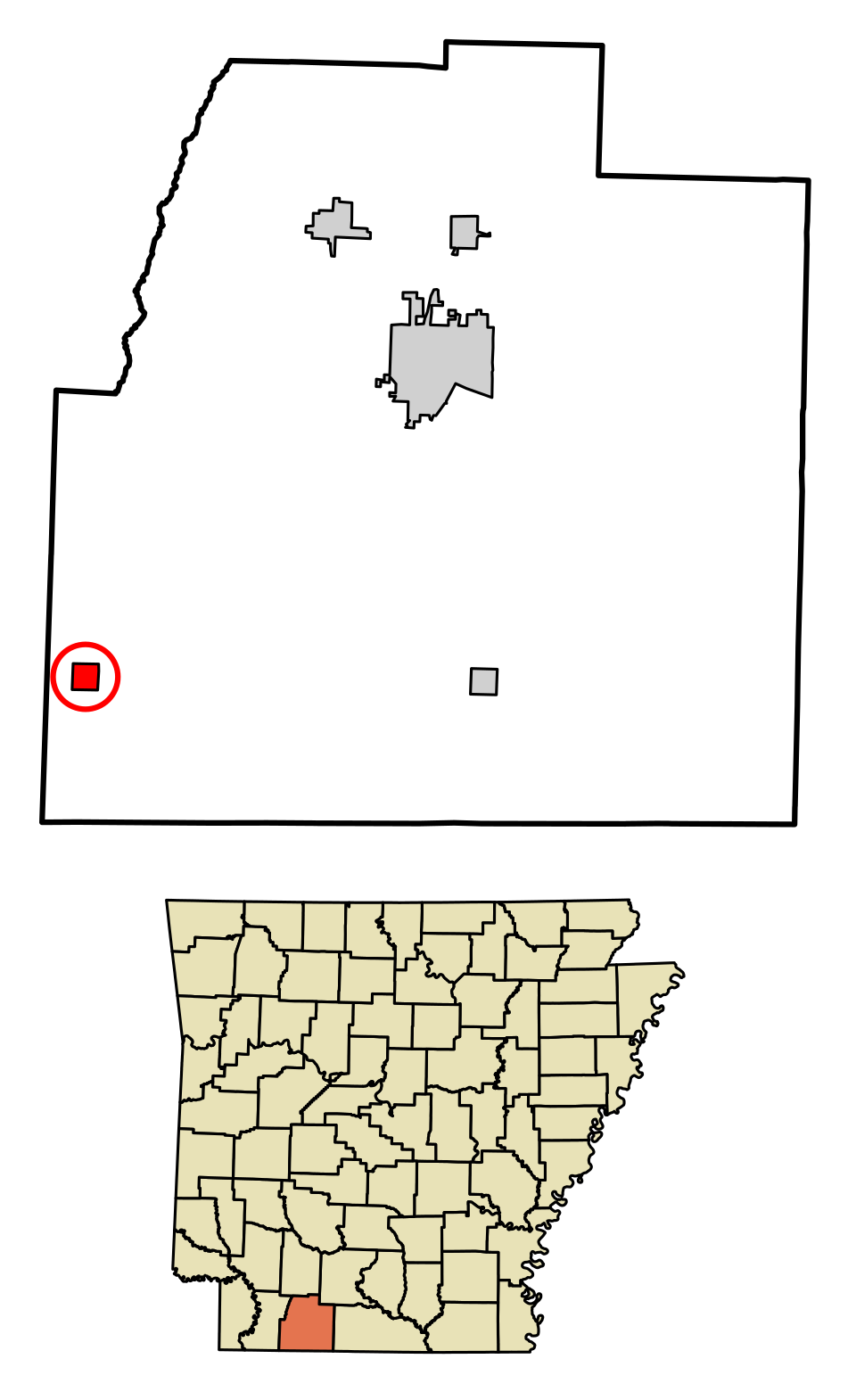 Locator map of Taylor