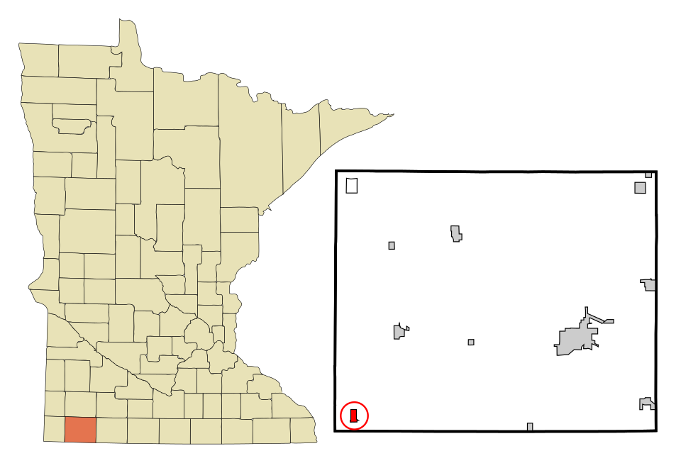 Locator map of Ellsworth