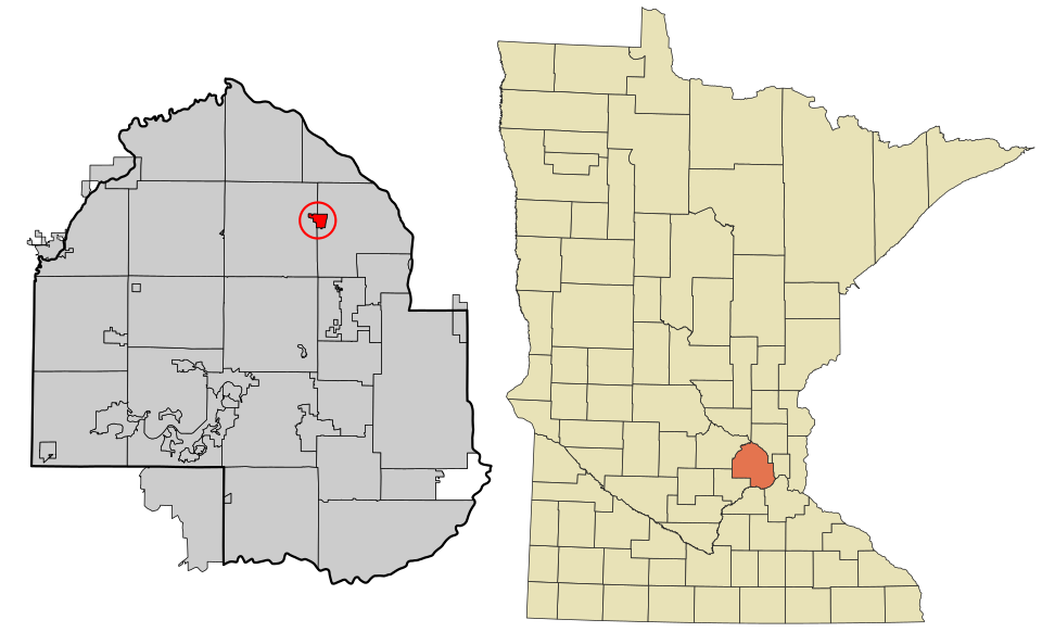 Locator map of Osseo