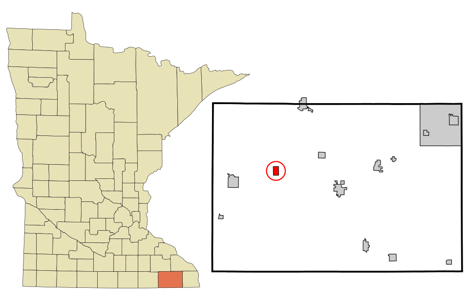 Locator map of Wykoff