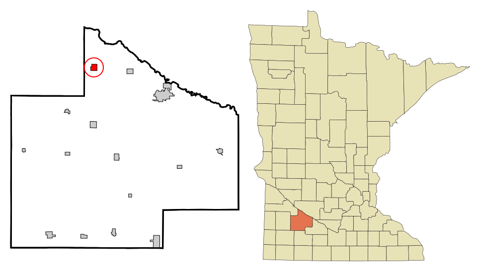 Locator map of Belview