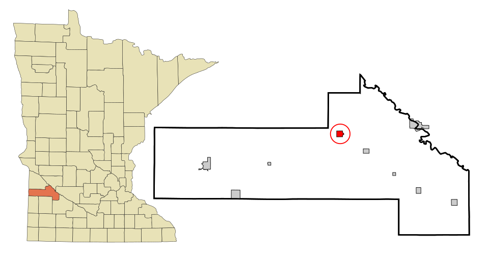 Locator map of Clarkfield