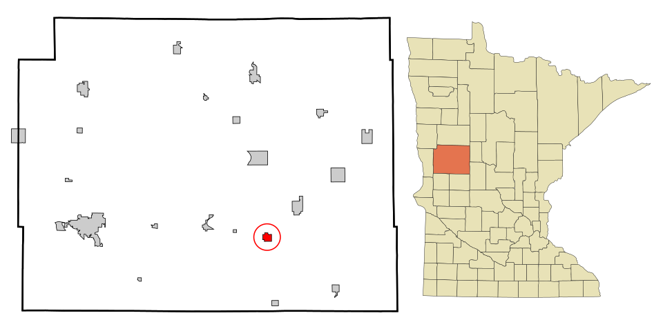 Locator map of Vining