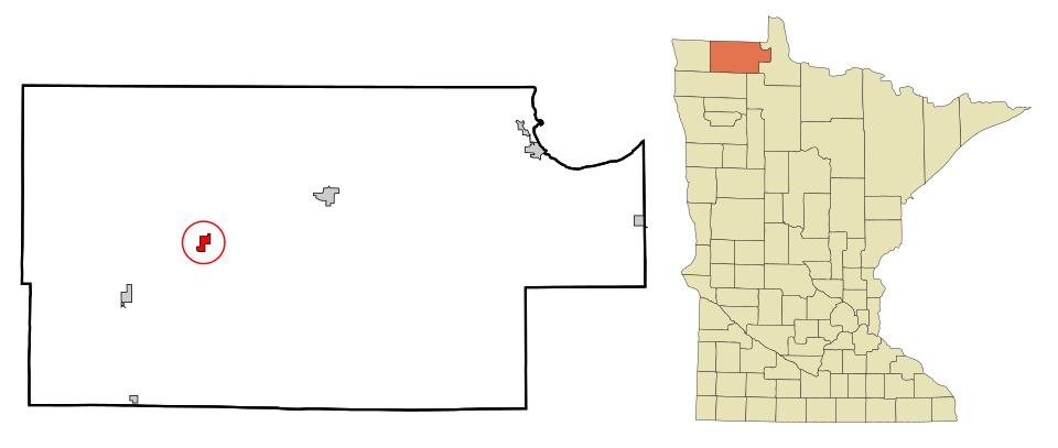 Locator map of Badger