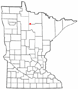 Locator map of Northome
