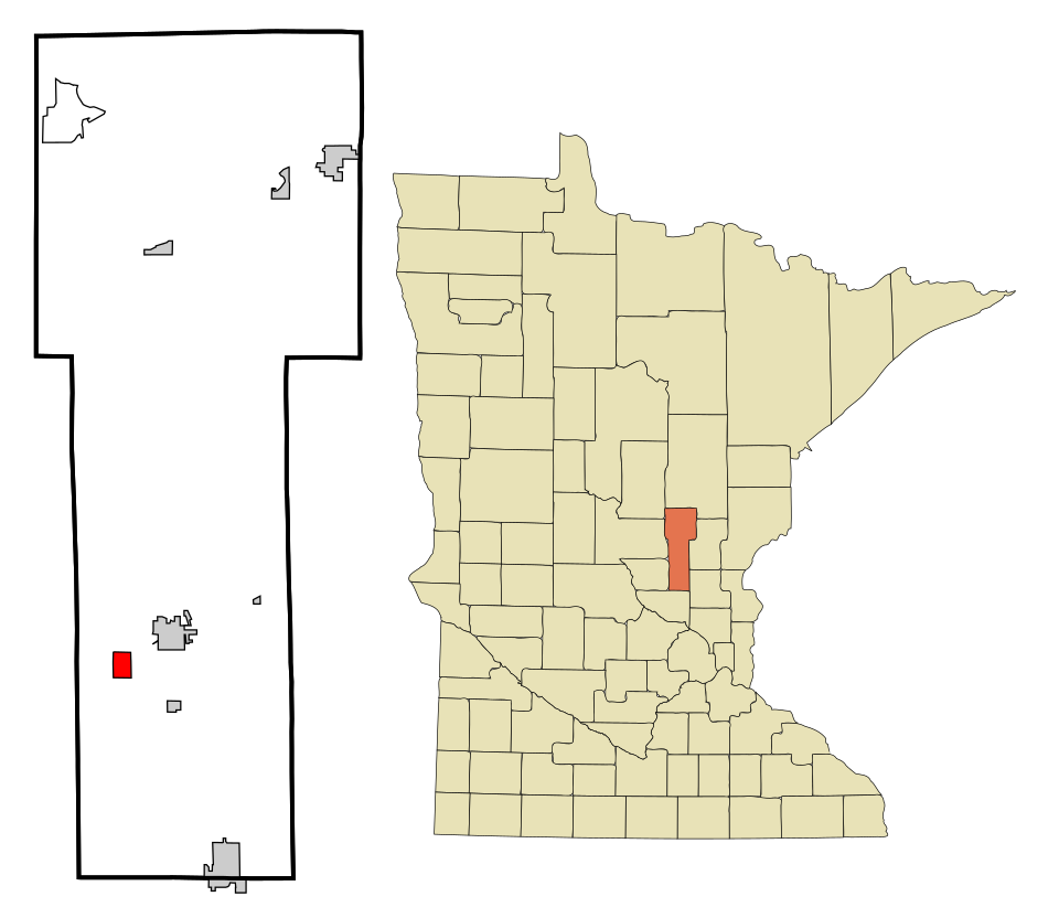 Locator map of Foreston