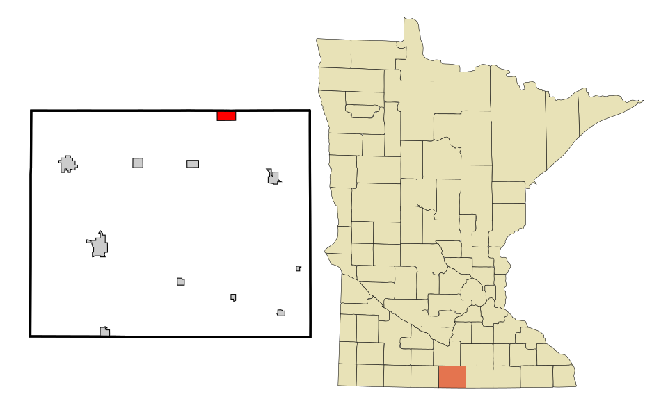 Locator map of Minnesota Lake