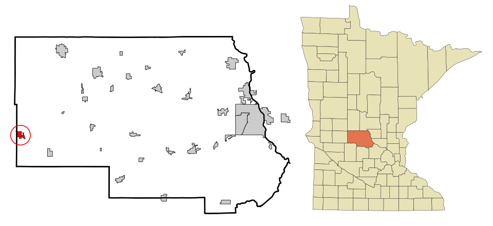 Locator map of Brooten