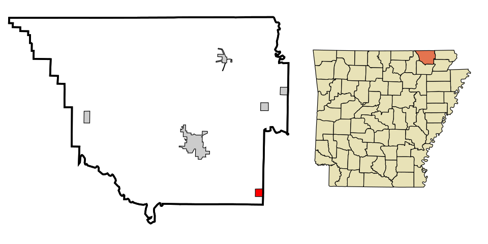 Locator map of O'Kean