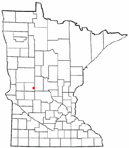 Locator map of Osakis
