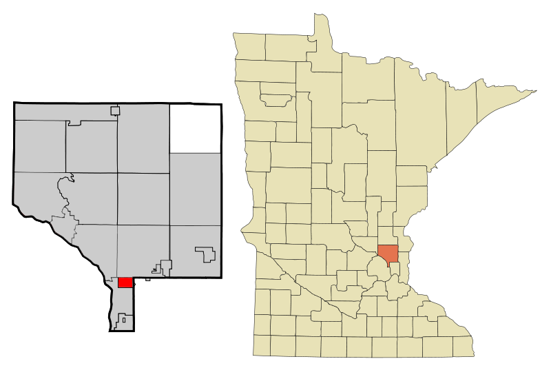 Locator map of Spring Lake Park