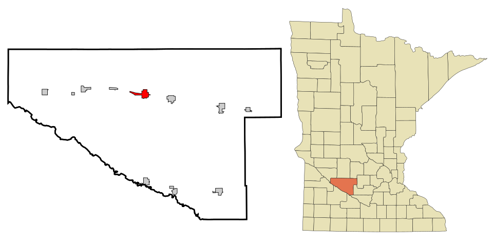 Locator map of Olivia