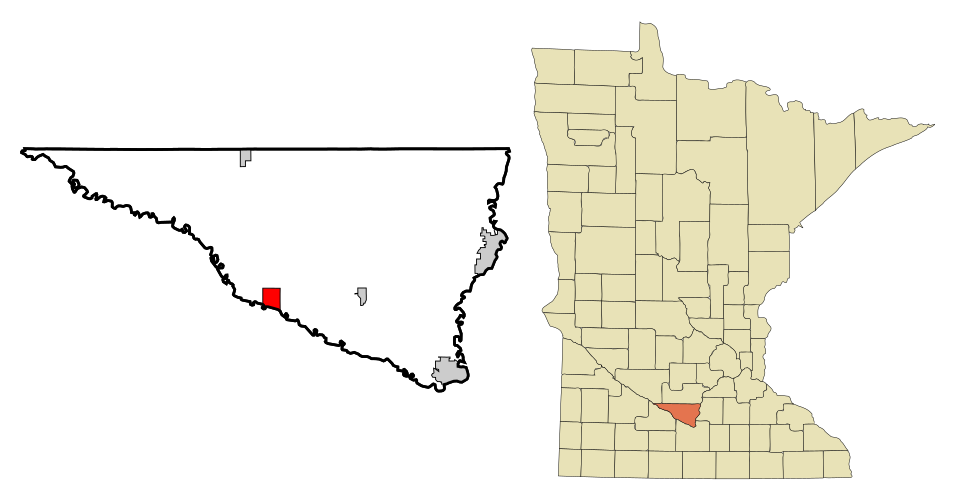 Locator map of Courtland