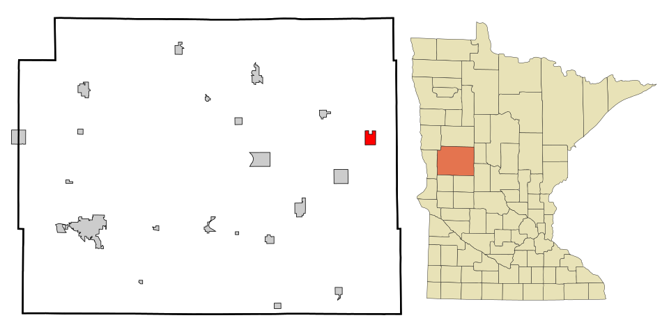 Locator map of Bluffton